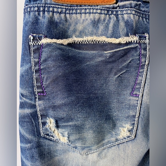 Takeshy Kurosawa x Pendium Distressed Italian Denim Jeans Men’s 33 - Picture 4 of 12
